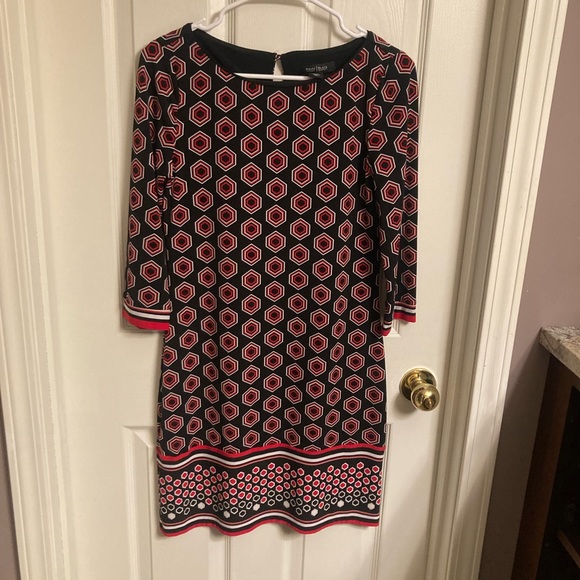 White House Black Market Dresses & Skirts - WHBM | Tunic Top Mini Dress Geometric Design EUC XS